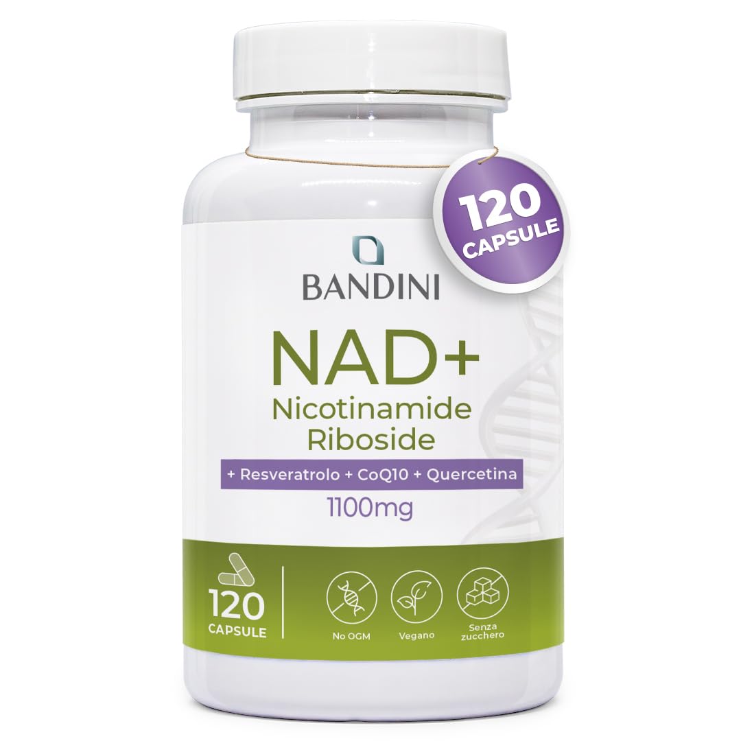 Bandini® NAD+ Liposomiale 120 Capsule Vegane | 1100mg per dose giornaliera